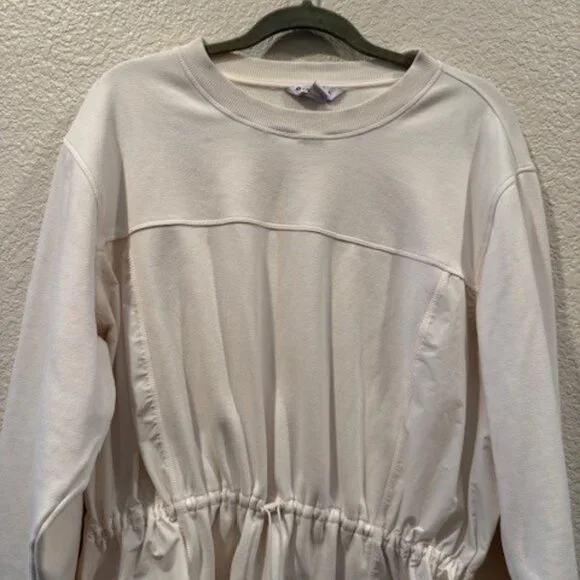 Athleta Cream Tunic 1X with cinch waist - Picture 2 of 5